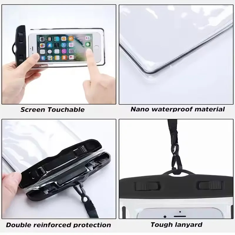 Universal Waterproof Phone Case – Underwater Protective Pouch for iPhone & Samsung (Swimming, Beach & Travel)
