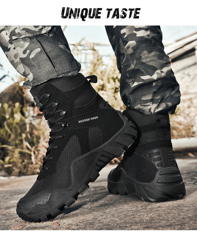 Men’s Waterproof Hiking Boots – Lightweight Durable Outdoor Work & Trail Shoes