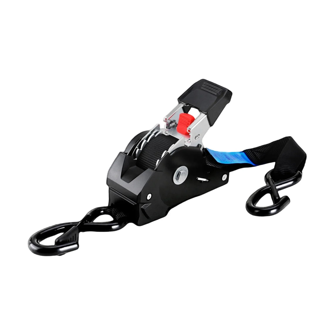 1" x 10' Heavy-Duty Retractable Ratchet Straps – 1209 lb Break Strength Auto Retracting Tie Downs for Trucks, Trailers, Boats & Cargo