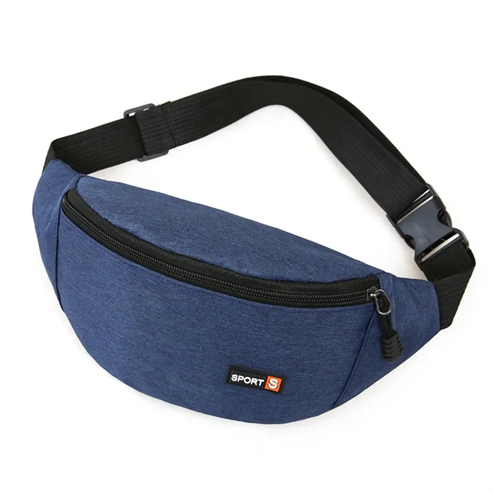 Unisex Crossbody Waist Bag – Waterproof Sport Fanny Pack & Chest Sling Bag for Travel, Running & Everyday Carry