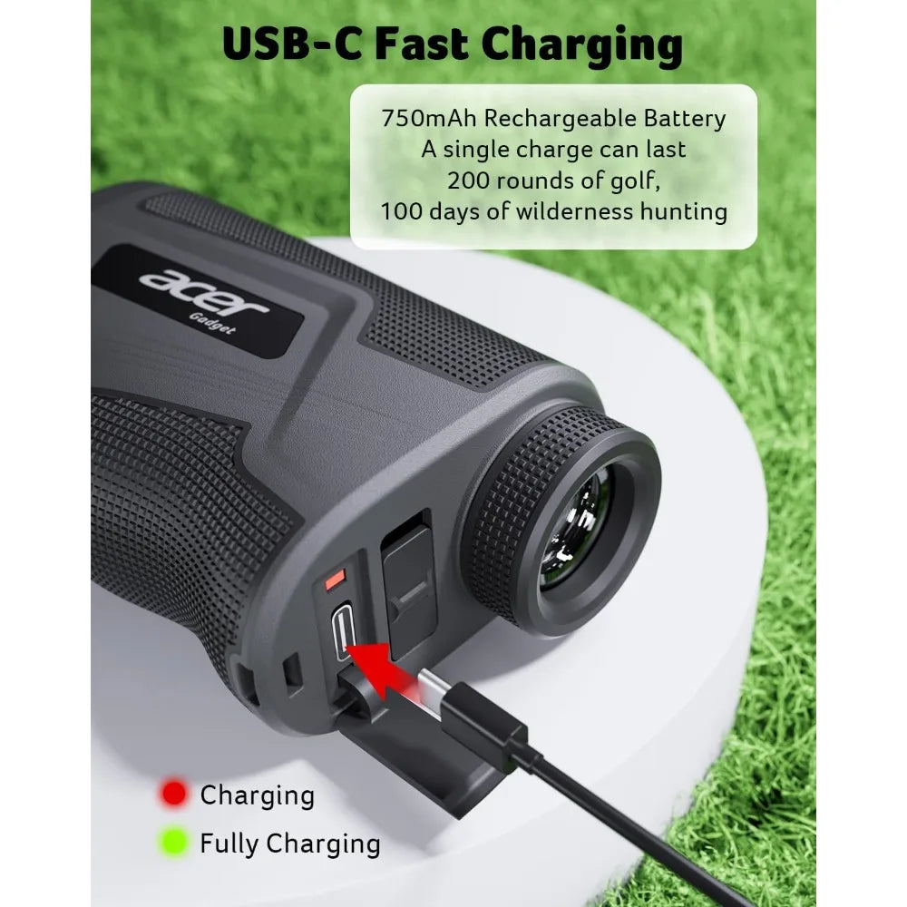 Acer Golf Rangefinder with Slope – 800/1200 Yard Laser Range Finder for Golf & Hunting