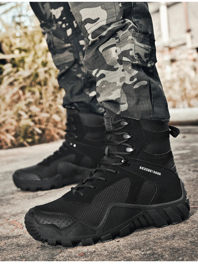 Men’s Waterproof Hiking Boots – Lightweight Durable Outdoor Work & Trail Shoes