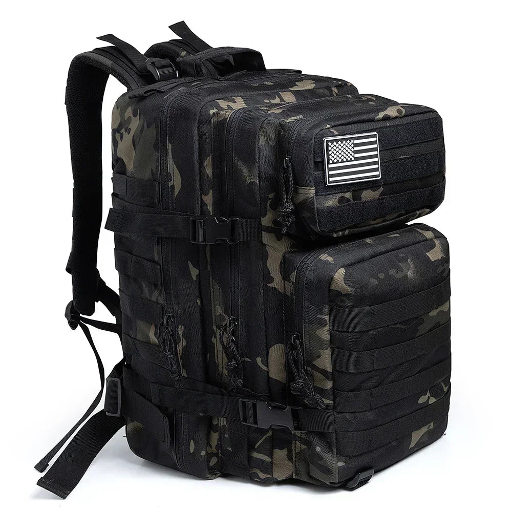 Tactical Backpack – Large Capacity 3-Day Outdoor Rucksack for Hiking, Camping & Travel