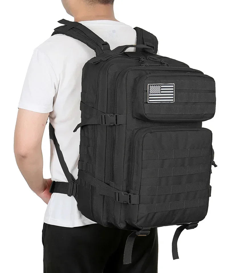 Tactical Backpack – Large Capacity 3-Day Outdoor Rucksack for Hiking, Camping & Travel