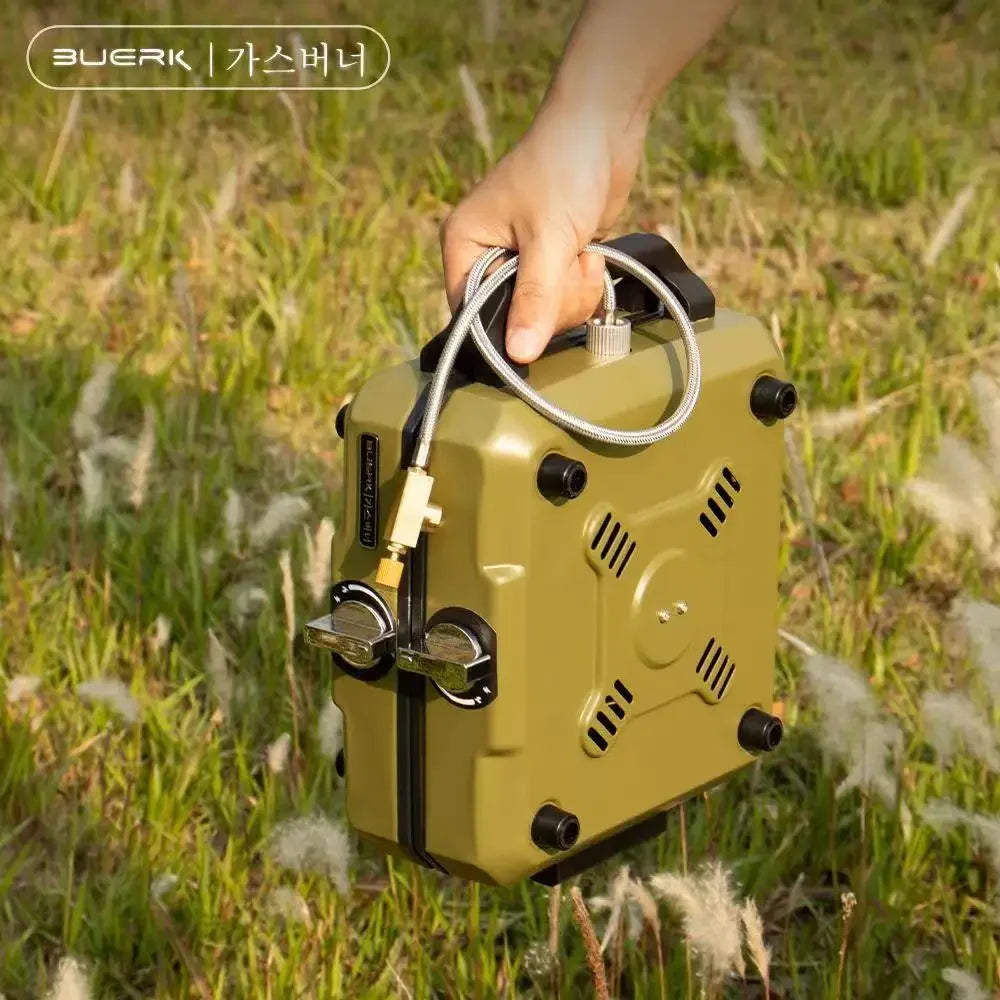 Portable Double Burner Camping Stove – High-Power Folding Gas Cooker for Outdoor BBQ, Picnic & Travel