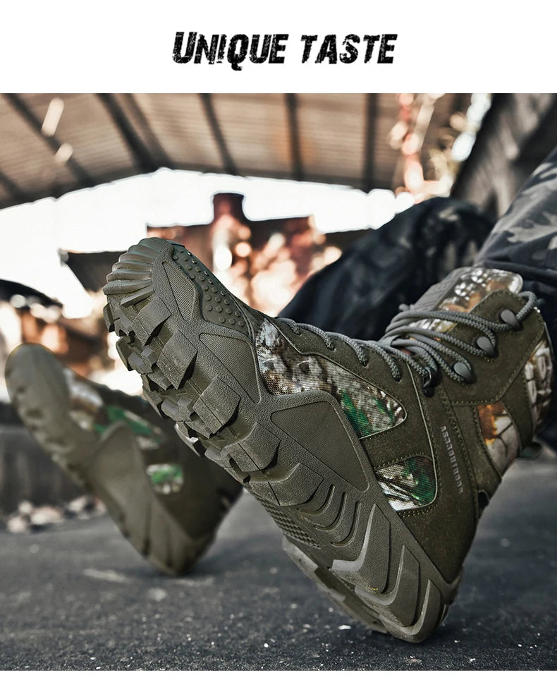 Men’s Waterproof Hiking Boots – Lightweight Durable Outdoor Work & Trail Shoes
