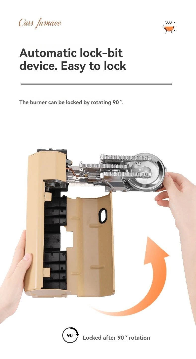 2670W Portable Camping Gas Stove – Folding Cassette Burner for Outdoor Cooking, Picnic & Travel