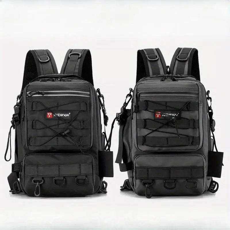 Multi-Functional Fishing Tackle Backpack – Large Capacity Waterproof Lure Bag with Gear Storage & Hanging System