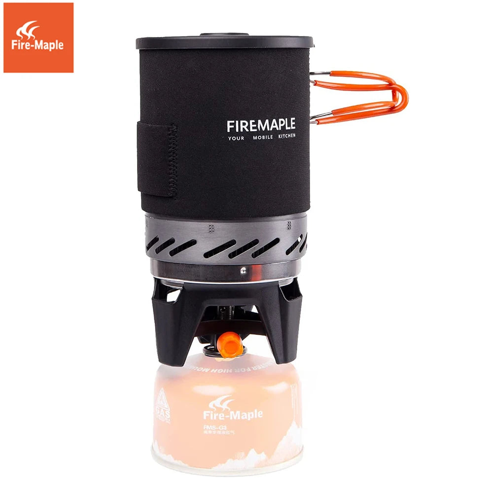 Fire-Maple Star X1 Camping Stove System (FMS-X1) – Portable Backpacking Gas Stove with Heat Exchanger Pot & Bowl