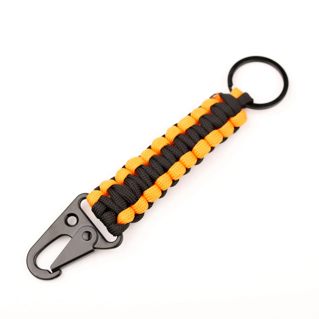 Paracord Survival Keychain with Carabiner & Bottle Opener – Military Braided EDC Tool for Camping & Hiking