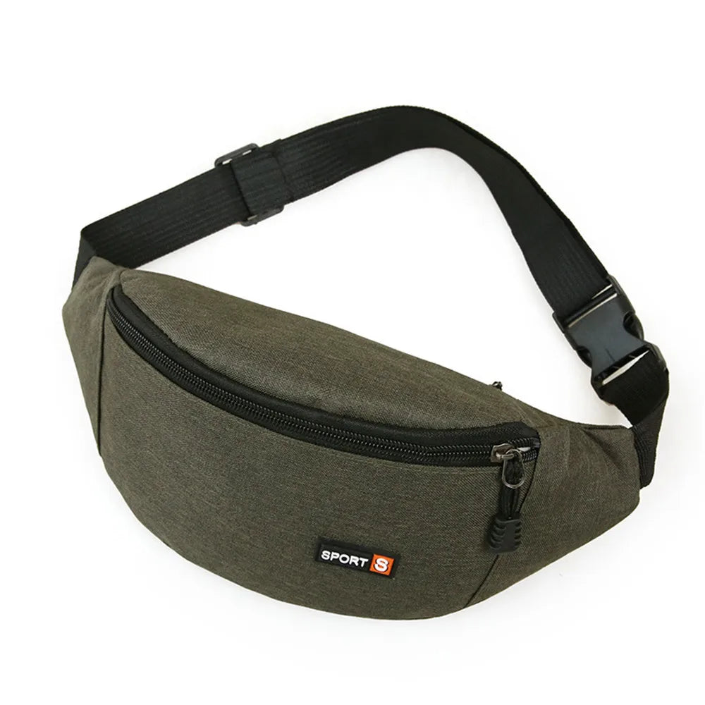 Unisex Crossbody Waist Bag – Waterproof Sport Fanny Pack & Chest Sling Bag for Travel, Running & Everyday Carry