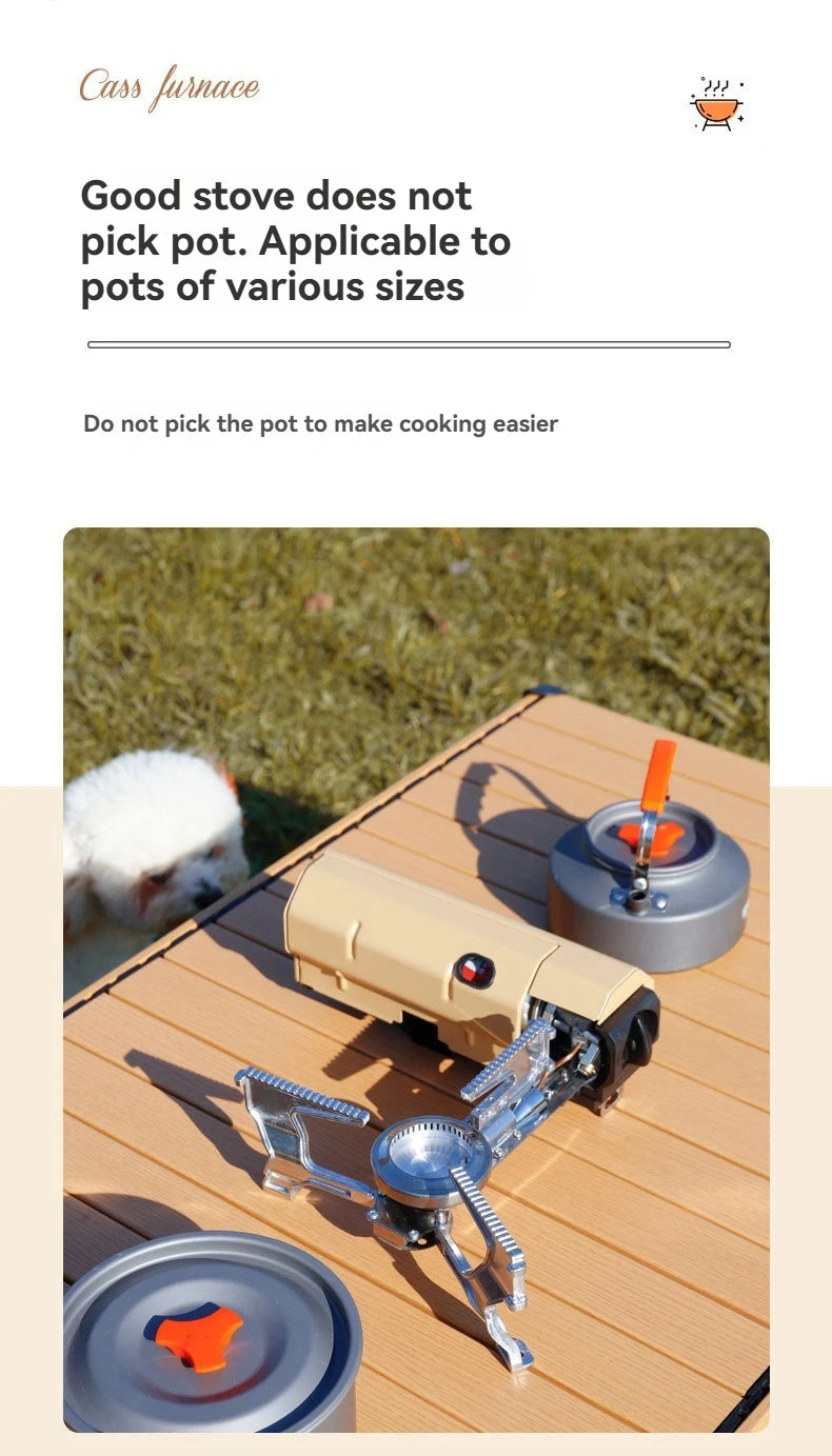2670W Portable Camping Gas Stove – Folding Cassette Burner for Outdoor Cooking, Picnic & Travel