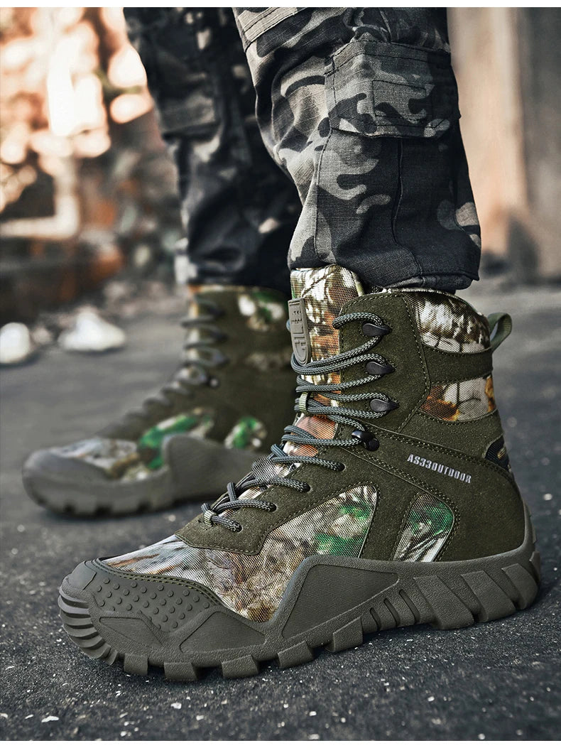 Men’s Waterproof Hiking Boots – Lightweight Durable Outdoor Work & Trail Shoes