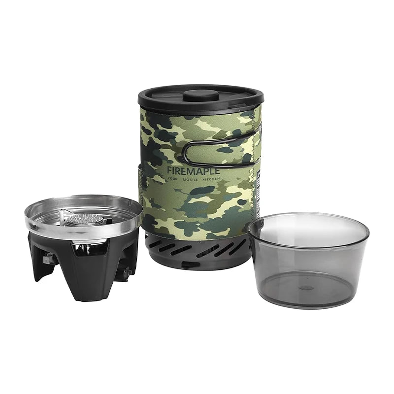 Fire-Maple Star X1 Camping Stove System (FMS-X1) – Portable Backpacking Gas Stove with Heat Exchanger Pot & Bowl