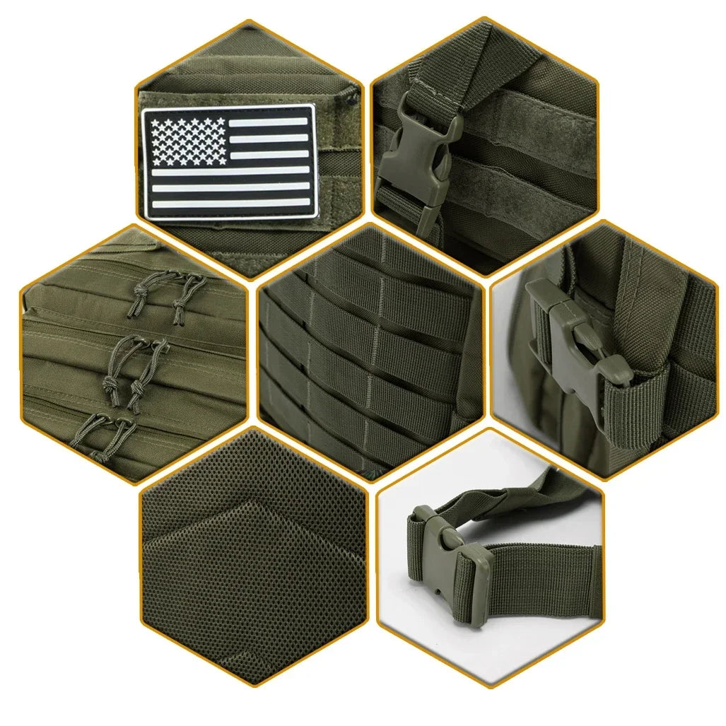 Tactical Backpack – Large Capacity 3-Day Outdoor Rucksack for Hiking, Camping & Travel