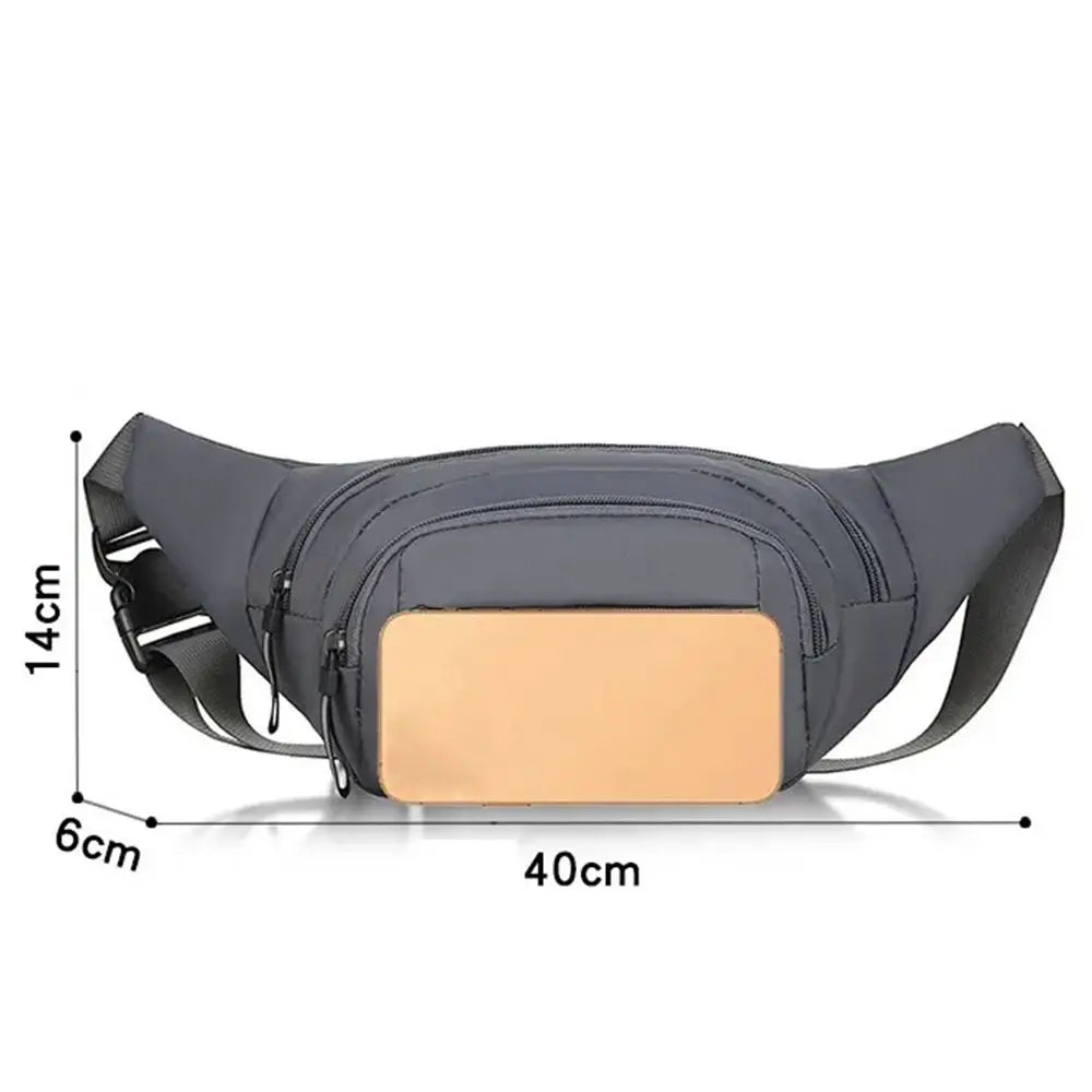 Large Capacity Anti-Theft Sling Bag for Men – Waterproof Nylon Chest Pack & Waist Bag for Travel, Sports & Everyday Carry