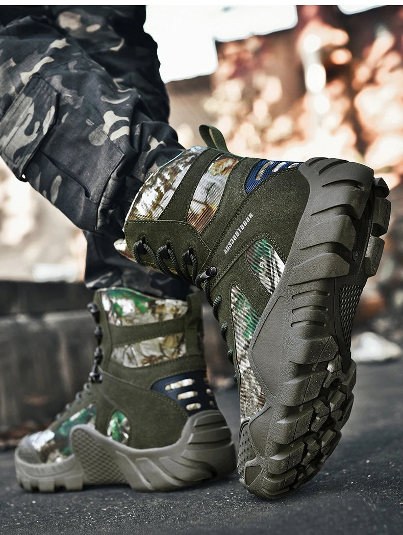 Men’s Waterproof Hiking Boots – Lightweight Durable Outdoor Work & Trail Shoes