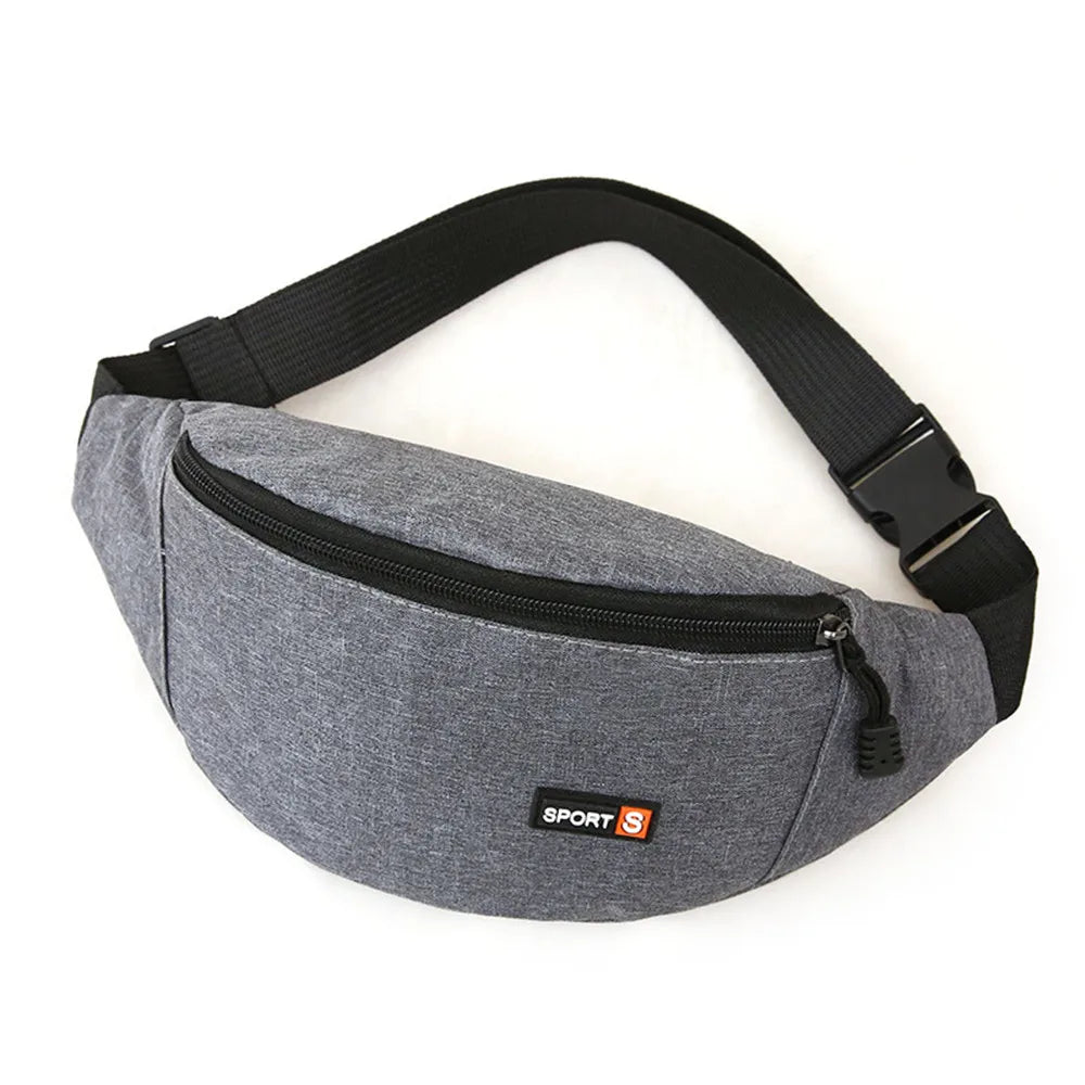 Unisex Crossbody Waist Bag – Waterproof Sport Fanny Pack & Chest Sling Bag for Travel, Running & Everyday Carry
