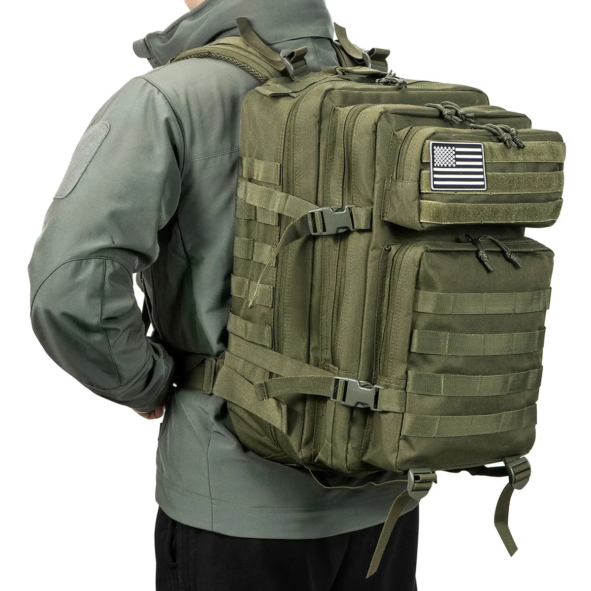 Tactical Backpack – Large Capacity 3-Day Outdoor Rucksack for Hiking, Camping & Travel
