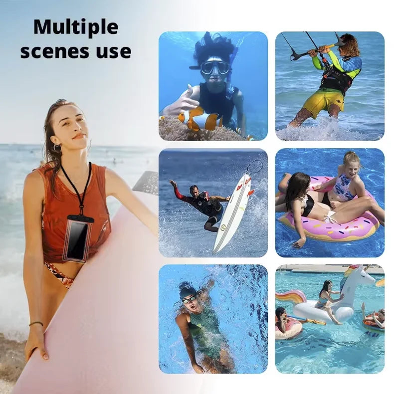 Universal Waterproof Phone Case – Underwater Protective Pouch for iPhone & Samsung (Swimming, Beach & Travel)