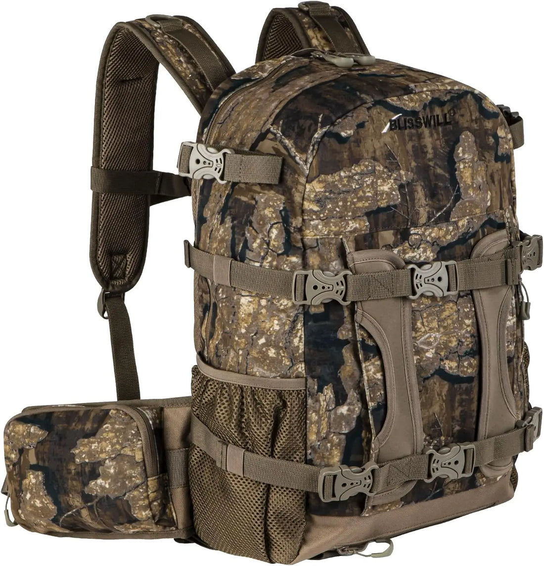 Rock Bark Hunting Backpack with Rifle Holder – Tactical Day Pack for Outdoor Hunting Gear