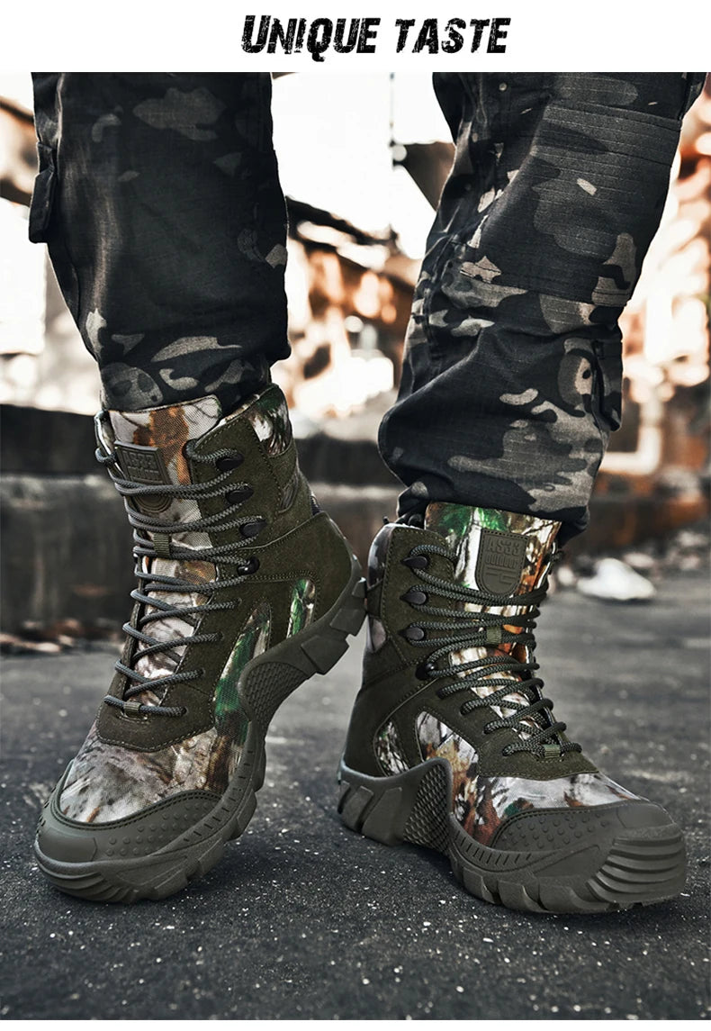 Men’s Waterproof Hiking Boots – Lightweight Durable Outdoor Work & Trail Shoes