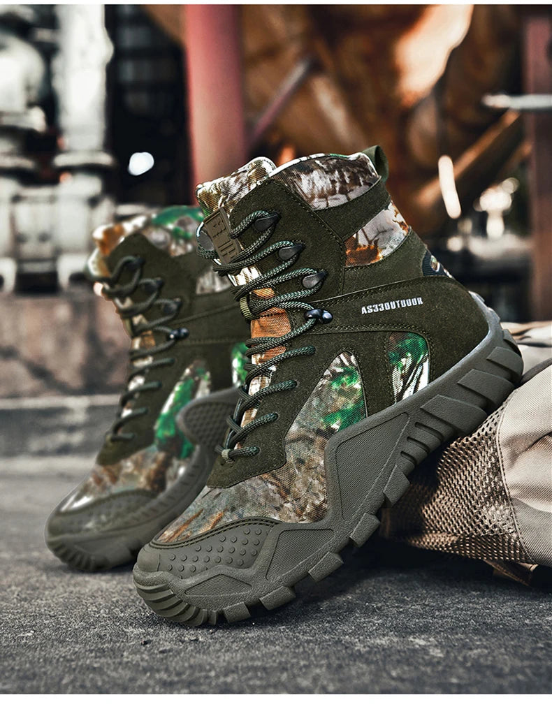 Men’s Waterproof Hiking Boots – Lightweight Durable Outdoor Work & Trail Shoes
