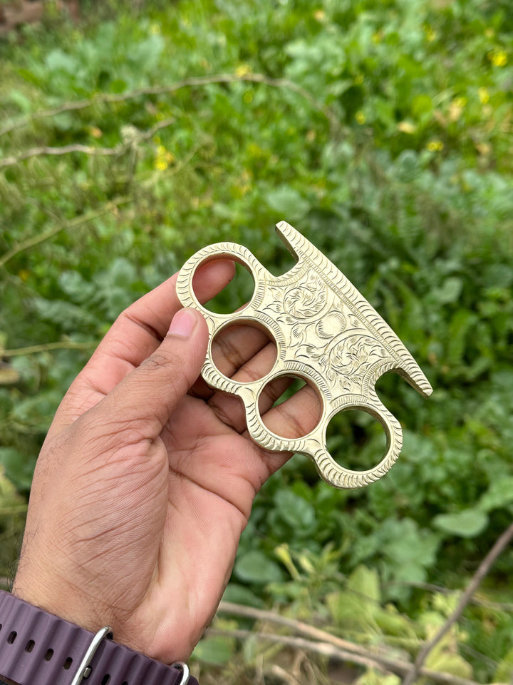 Handmade Solid Brass Knuckles – EDC Survival Gear