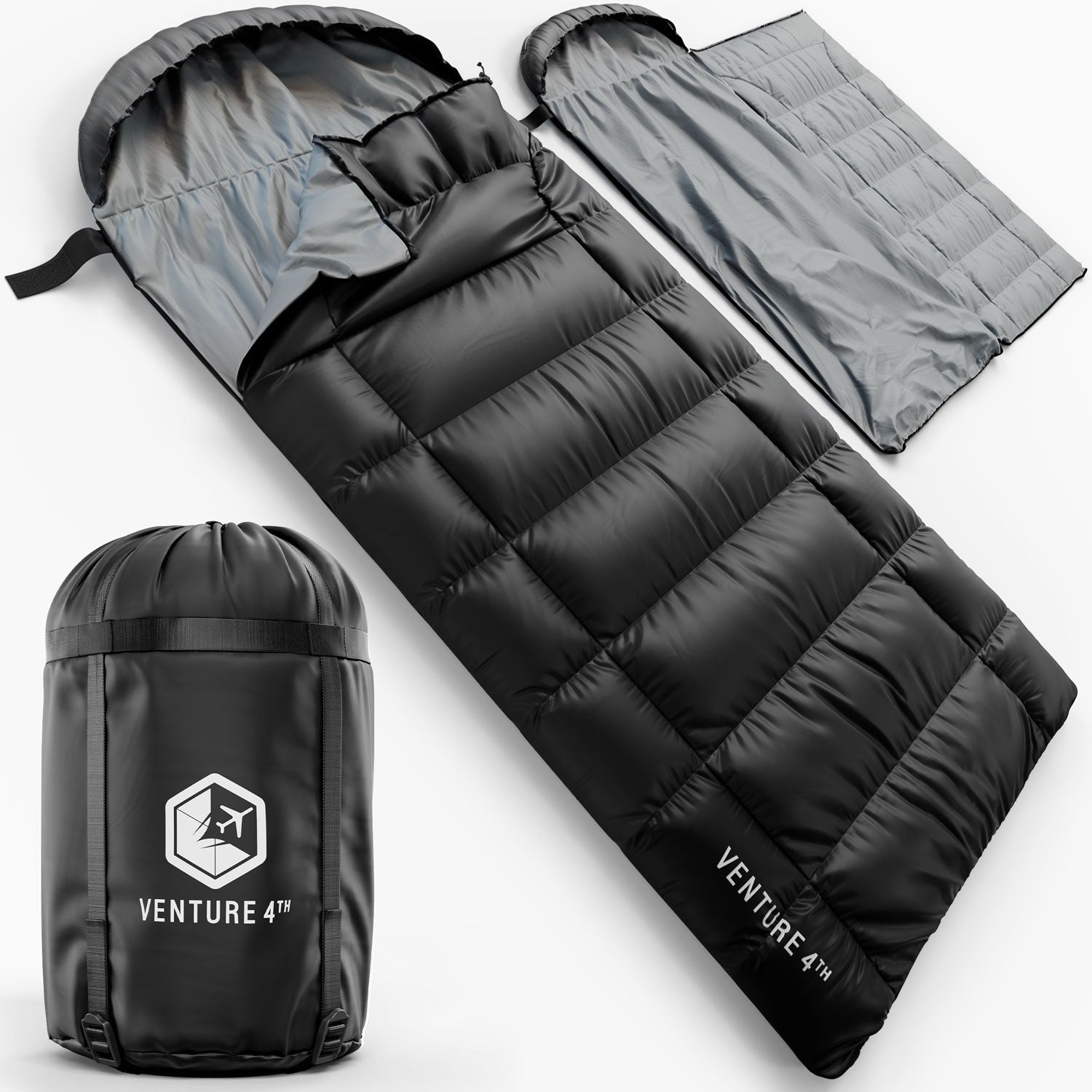 XXL Sleeping Bag for Big & Tall Adults – Extra Wide & Long Camping Sleeping Bag for Ultimate Comfort