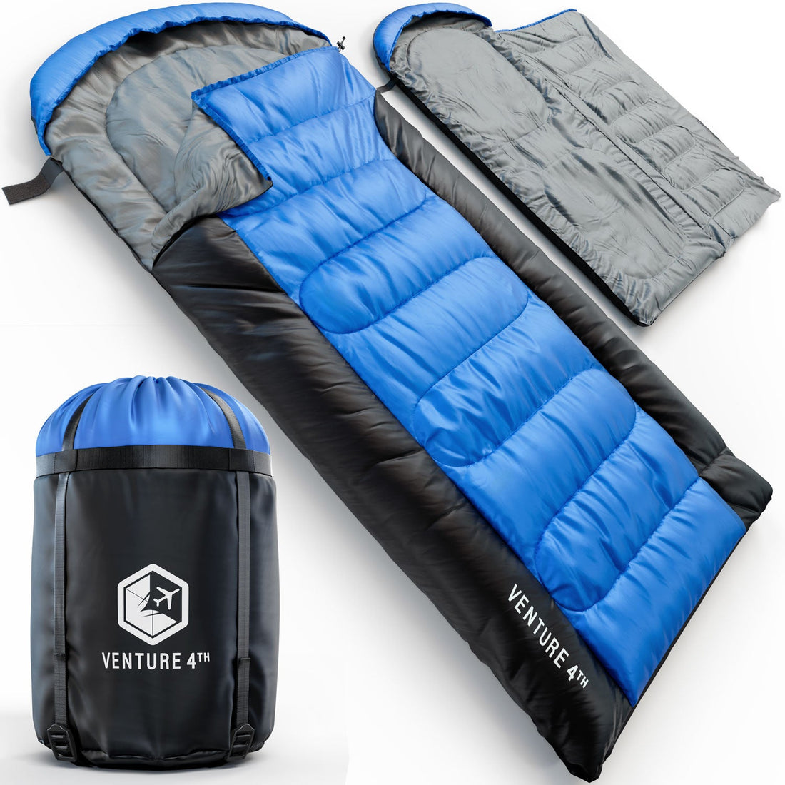 XXL Sleeping Bag for Big & Tall Adults – Extra Wide & Long Camping Sleeping Bag for Ultimate Comfort