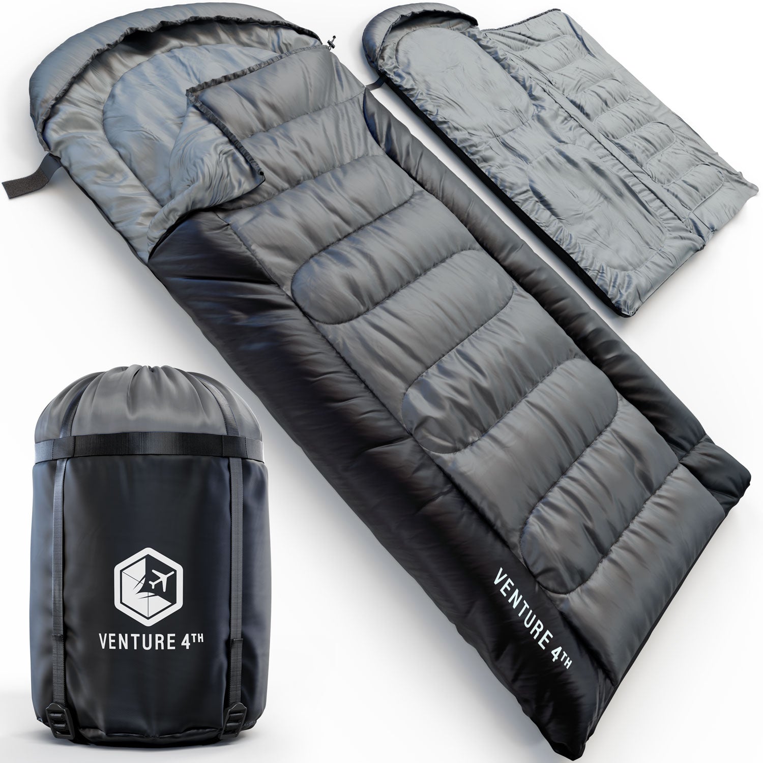 XXL Sleeping Bag for Big & Tall Adults – Extra Wide & Long Camping Sleeping Bag for Ultimate Comfort