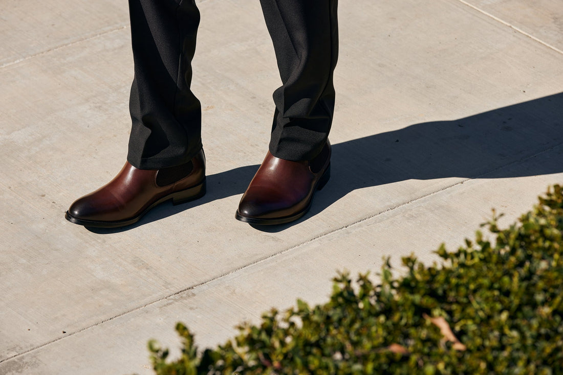 Y72231 - 2.8 Inches Taller (Coffee Brown) - Chelsea Boots