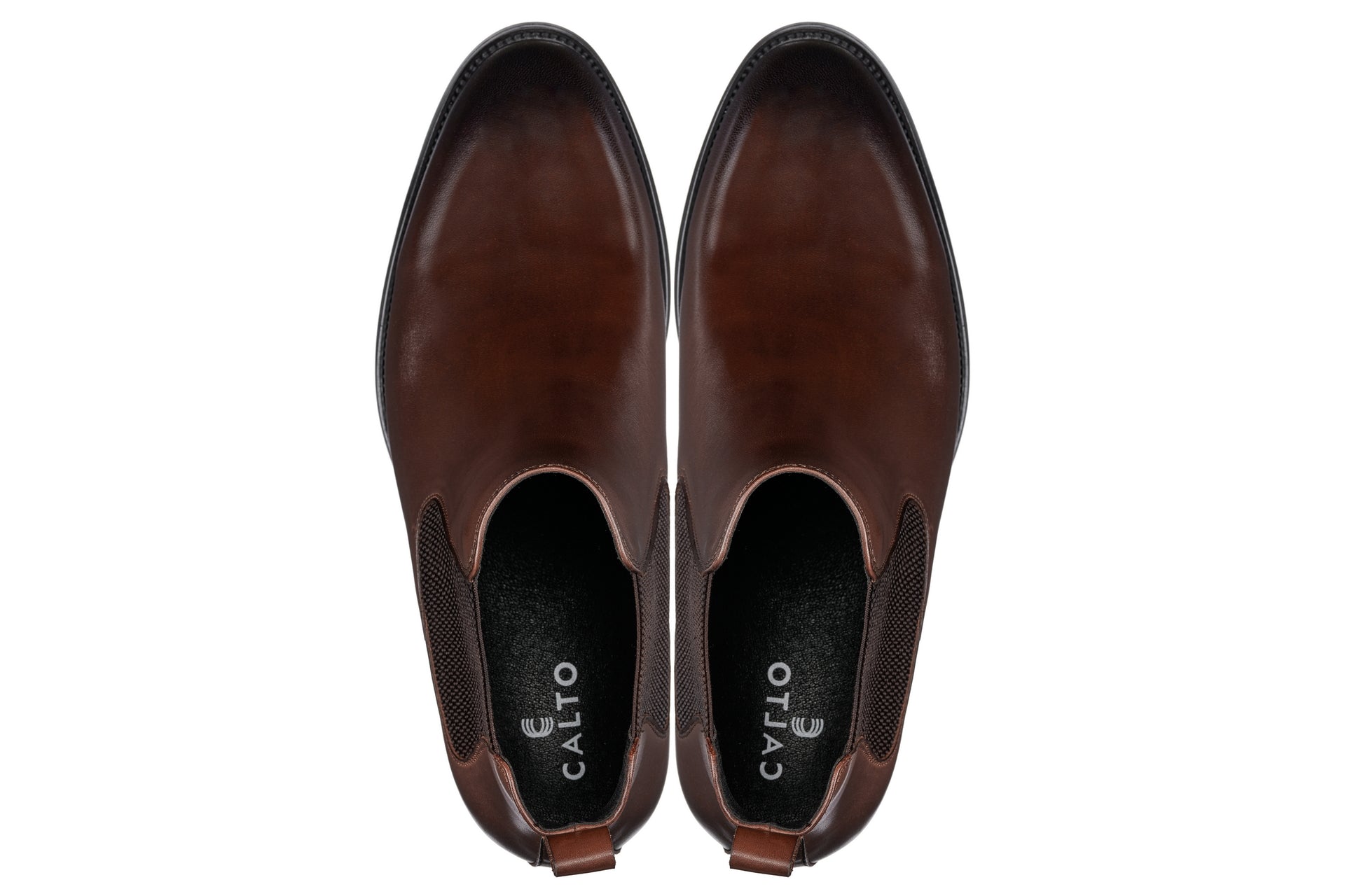 Y72231 - 2.8 Inches Taller (Coffee Brown) - Chelsea Boots