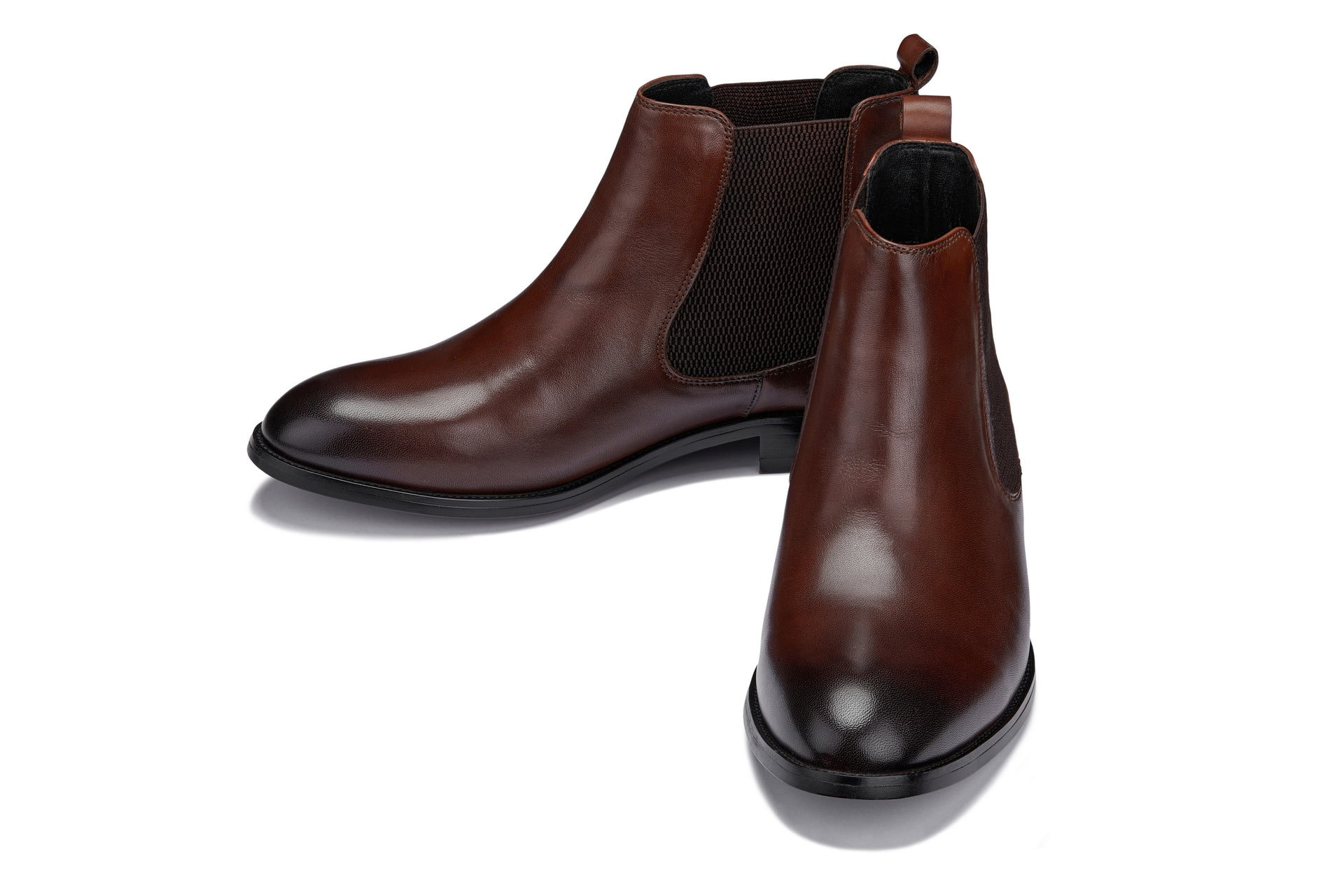 Y72231 - 2.8 Inches Taller (Coffee Brown) - Chelsea Boots
