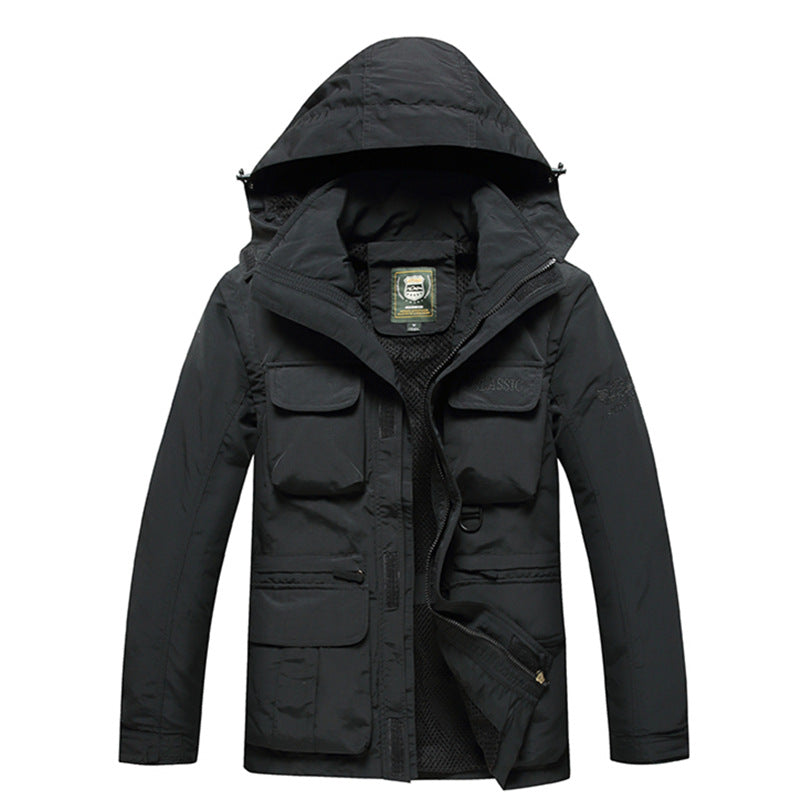 Men’s Thin Shell Outdoor Jacket – Waterproof, Breathable, Plus Size