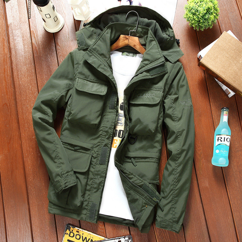 Men’s Thin Shell Outdoor Jacket – Waterproof, Breathable, Plus Size