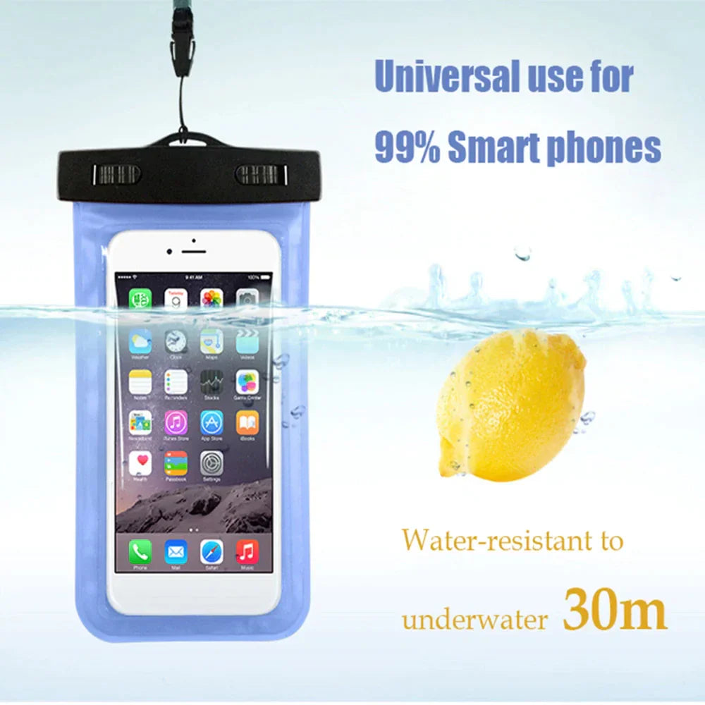 3-Pack Waterproof Floating Phone Pouch – Universal Dry Bag Case for iPhone & Samsung (Beach, Swimming & Water Sports)