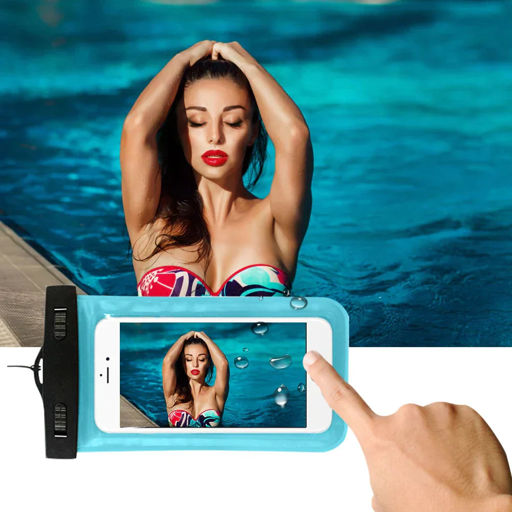 3-Pack Waterproof Floating Phone Pouch – Universal Dry Bag Case for iPhone & Samsung (Beach, Swimming & Water Sports)