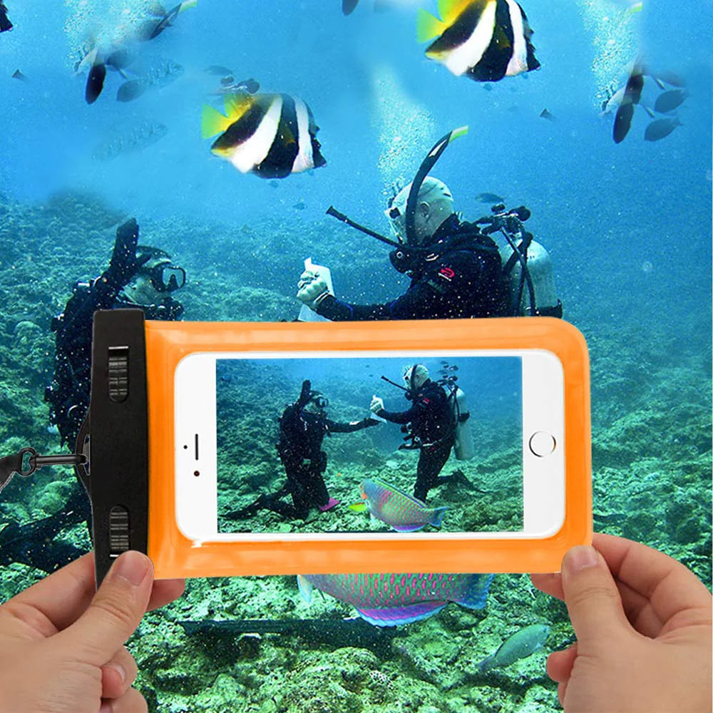 3-Pack Waterproof Floating Phone Pouch – Universal Dry Bag Case for iPhone & Samsung (Beach, Swimming & Water Sports)