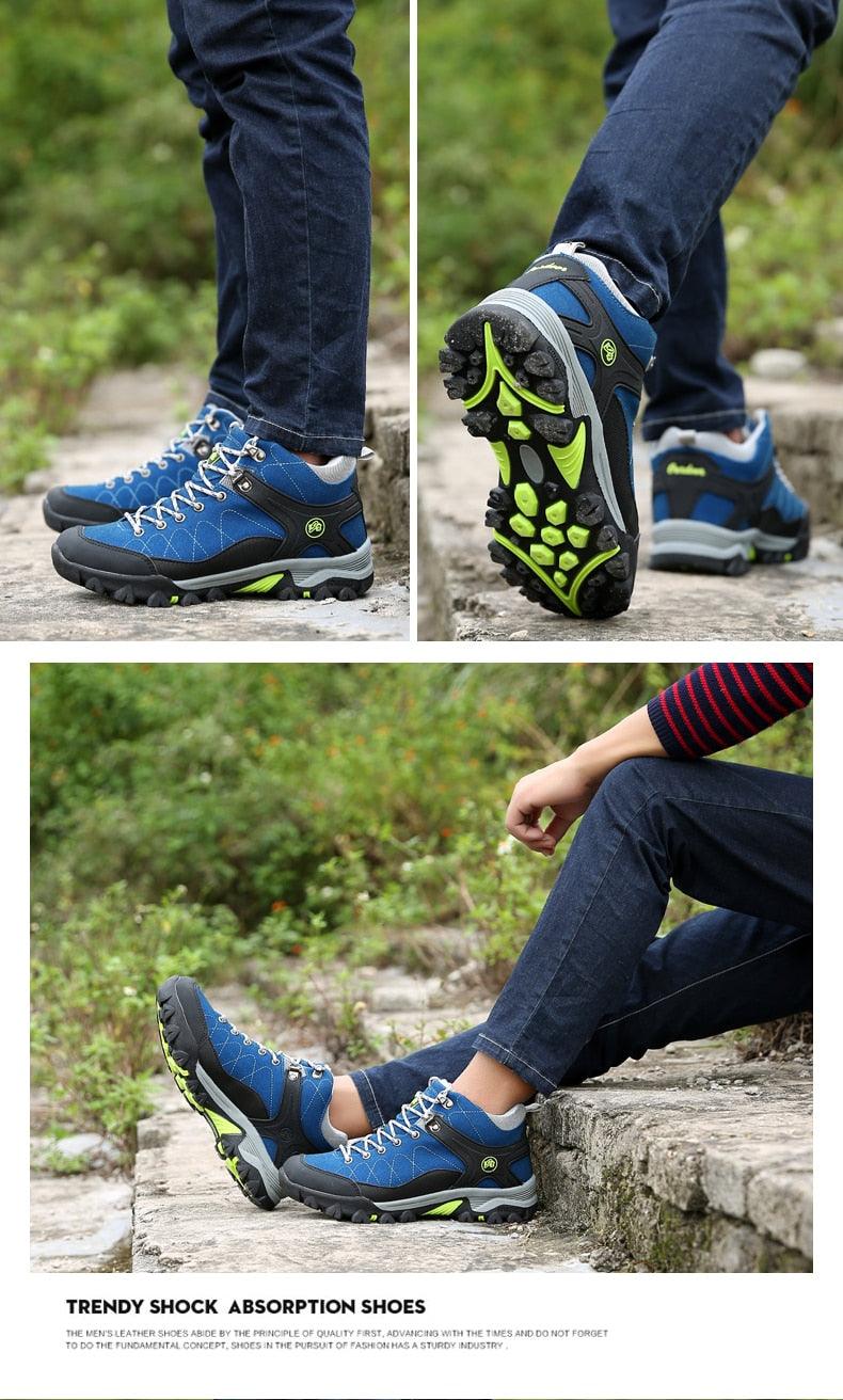 Men’s Soft Black Winter Boots – Fur-Lined Snow Walking Shoes