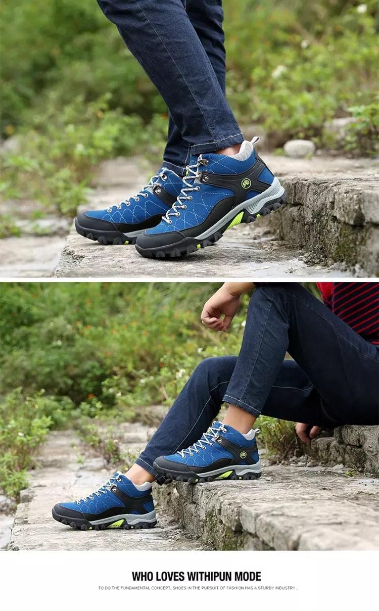 Men’s Soft Black Winter Boots – Fur-Lined Snow Walking Shoes