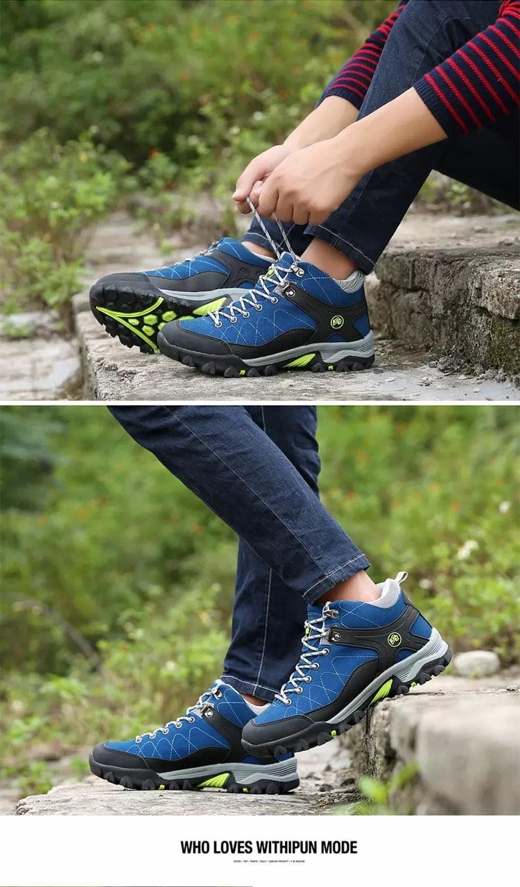 Men’s Soft Black Winter Boots – Fur-Lined Snow Walking Shoes