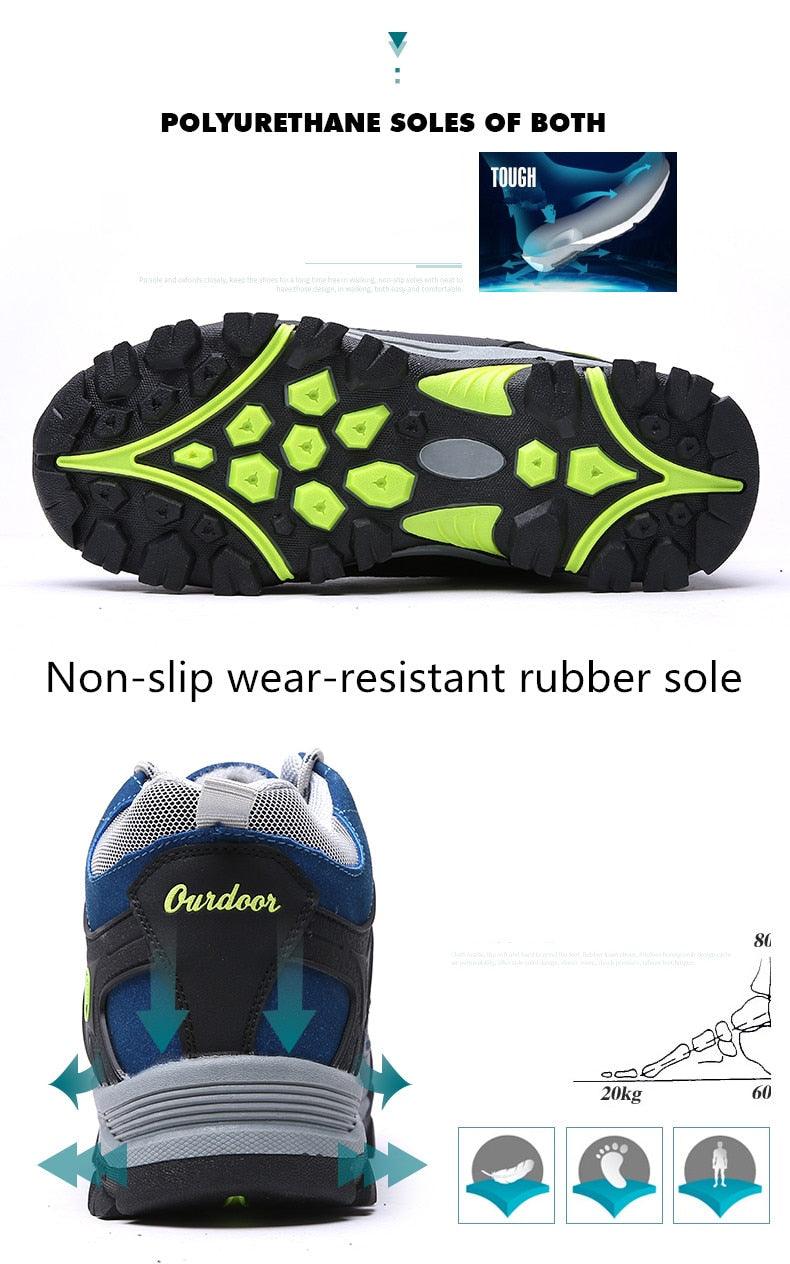 Men’s Soft Black Winter Boots – Fur-Lined Snow Walking Shoes