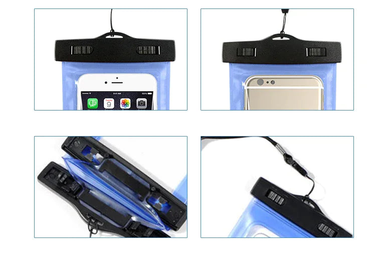 3-Pack Waterproof Floating Phone Pouch – Universal Dry Bag Case for iPhone & Samsung (Beach, Swimming & Water Sports)